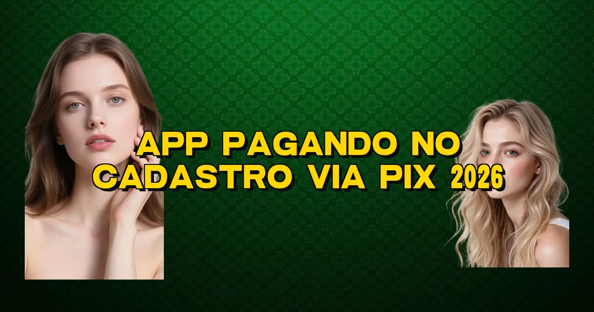 App Pagando No Cadastro Via Pix 2026 Oficial